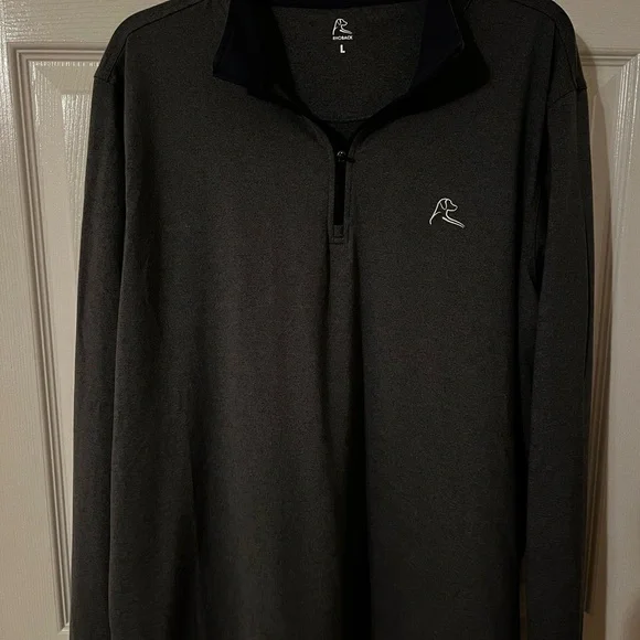 Rhoback Performance Heathered Mason Gray Quarter Zip Pullover - Picture 11 of 13